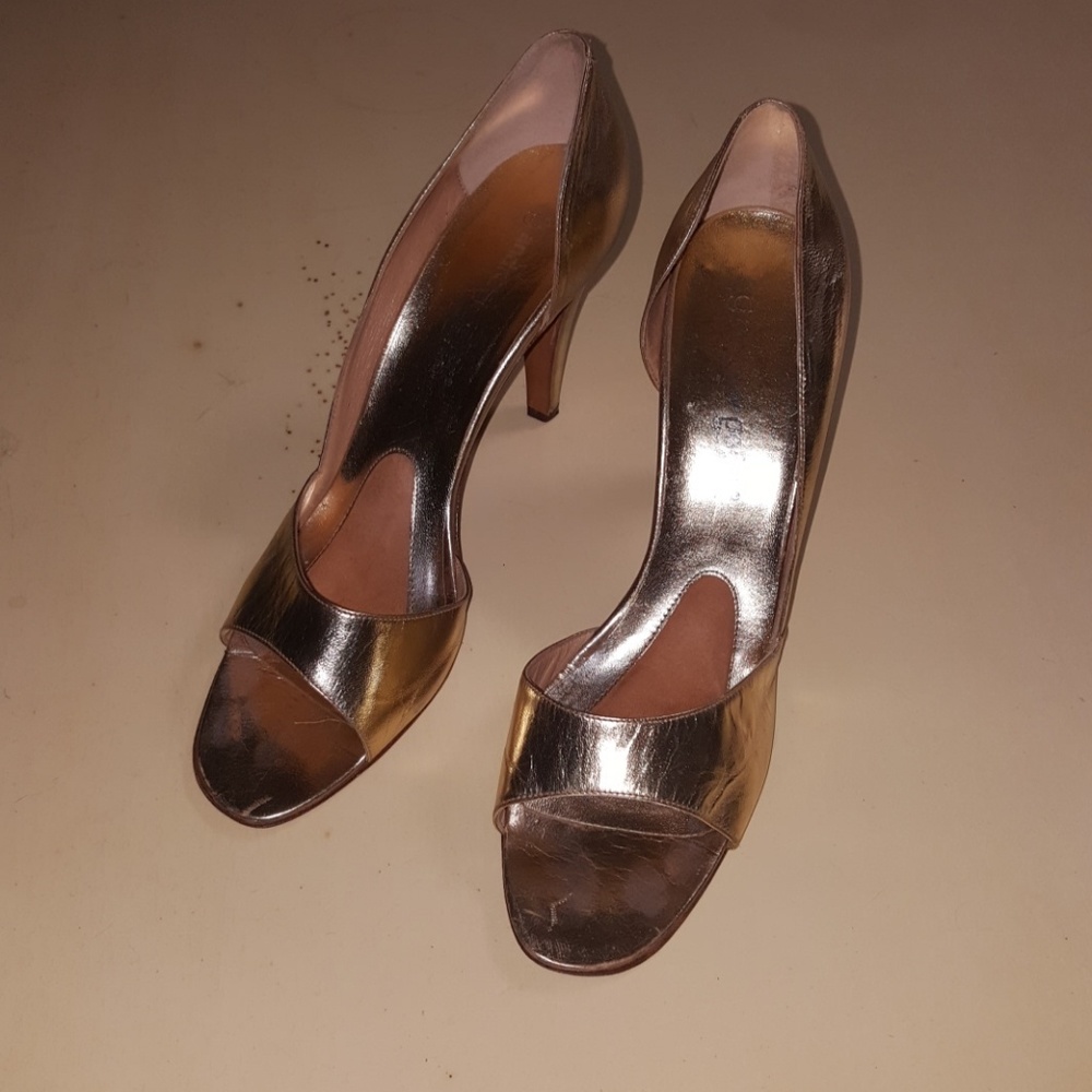 Andrew Geller Sexy Gold Pumps